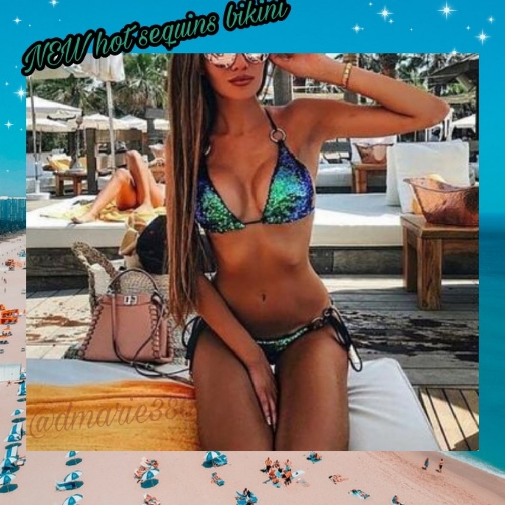 Host Pick 🥳🎉💋 New sexy Gorgeous sequins bathing suit - Picture 2 of 8